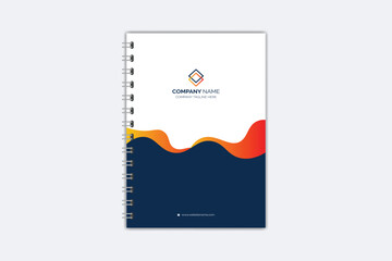 Professional modern creative notebook cover template