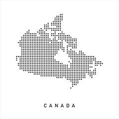 Dotted Map of Canada 