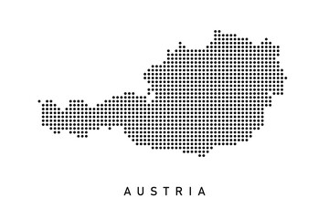 Dotted Map of AUSTRIA 