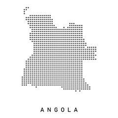 Obraz premium Dotted Map of ANGOLA 