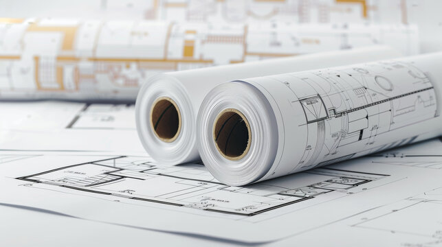 Plotter paper rolls for printing large-format architectural drawings