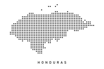 Dotted Map of Honduras 