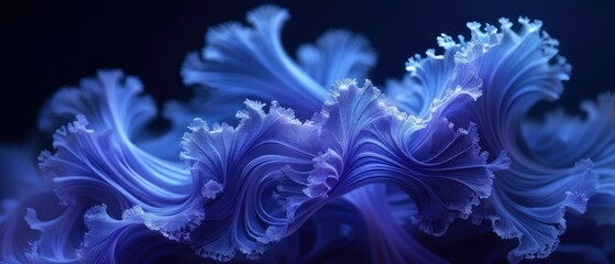 Fototapeta premium Abstract Blue Swirls