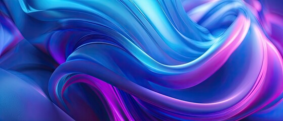 Fototapeta premium Abstract Blue and Purple Swirls