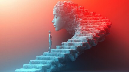 Surreal Stone Sculpture: A Journey of Self Discovery