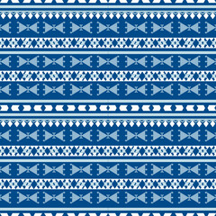  Ethnic geometric seamless Pattern in tribal, folk embroidery abstract art fabric textile motifs geometric vector traditional
