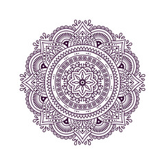 Mandala background design with lace ornament in oriental style.
