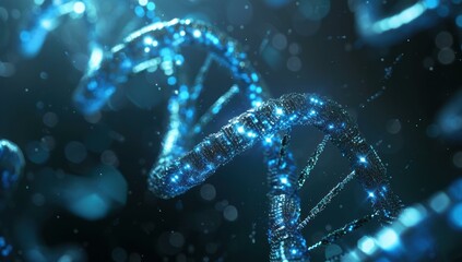 Glowing DNA Double Helix: Science, Technology, and Medical Background