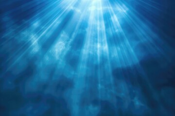 Fototapeta premium The sun shines brightly through the clouds, a simple yet powerful scene