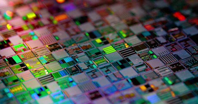 Silicon semiconductor wafer close-up. In electronics, a wafer also called a slice or substrate is a thin slice of semiconductor, a crystalline silicon, used for the fabrication of integrated circuits