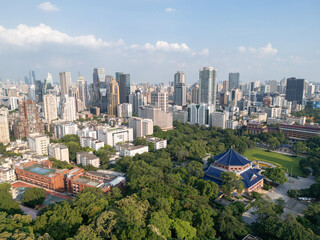 Arial view of Guangzhou China