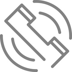 Single isolated icon with outline style icon on white background
