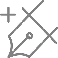 Single isolated icon with outline style icon on white background
