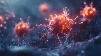 Abstract Microscopic Organisms