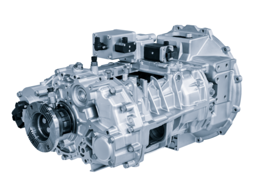 Car automatic transmission open for service, car automatic gearshift isolated on transparent background 