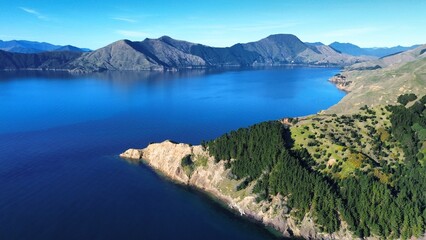 Fototapeta premium New Zealand fjord near French Pass