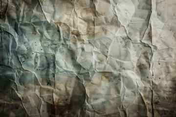 Fototapeta premium Old, aged, worn brown color parchment paper with visible creases and folds, subtle wrinkles with old-fashioned appearance. For fantasy or historical design projects.