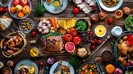 food placed on the table ready to be consumed