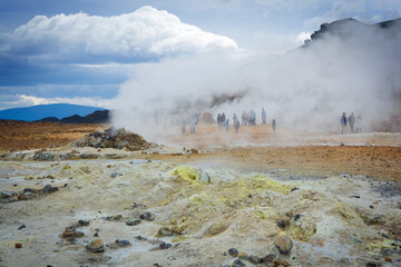 Hverir geothermal area in North Iceland