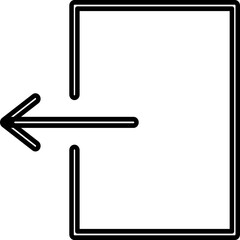 Single isolated icon with outline style icon on white background