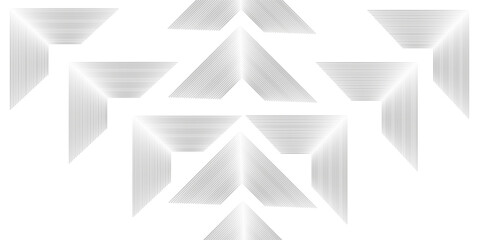 Fototapeta premium White geometric abstract background overlapping layers on bright space with line effect decoration. Square style concept modern graphic design element for banner, flyer, card.