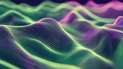 Flowing patterns and grids in green and violet, representing Julia dynamic approach to solving data science problems