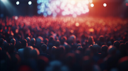 Fototapeta premium A victorious election night rally in the united states, flat colors, sharp focus, depth of field