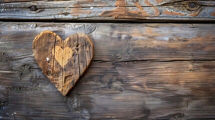 hearth shape on wood background