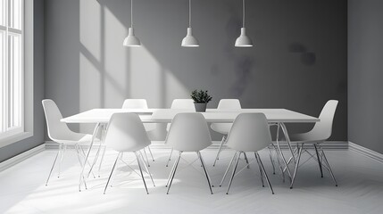 Modern meeting room with copyspace. 