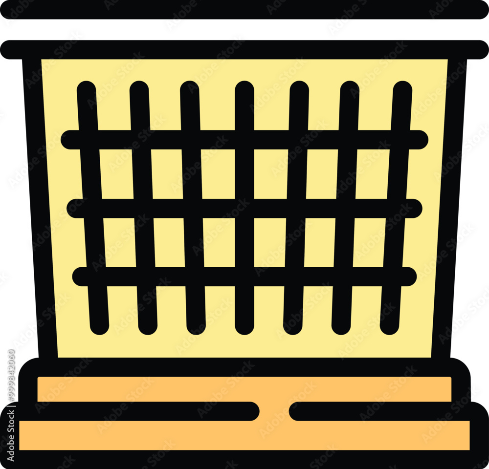 Aufkleber this icon of a laundry basket is perfect for websites and mobile apps that need a simple yet recogni
