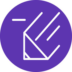 Fototapeta premium Single isolated icon with outline style icon on white background