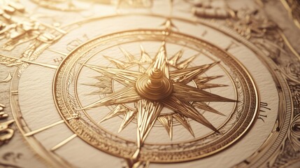 Fototapeta premium Vintage Compass Detail