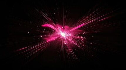 Naklejka premium Pink Light Burst