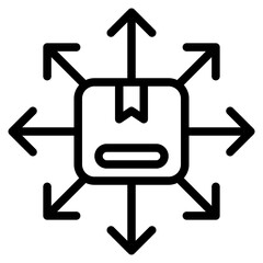 commodity outline icon and illustration