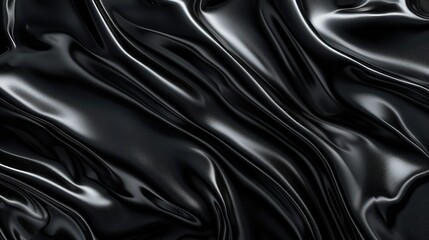 Obraz premium Abstract Black Satin Fabric Background