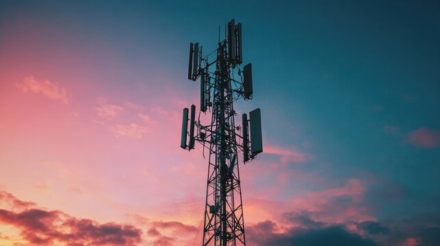 MIMO communication, featuring multiple antennas for enhanced data capacity, faster speeds, and reliable wireless transmission.