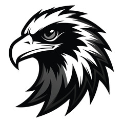 Eagle Head Silhouette Vector Illustration
