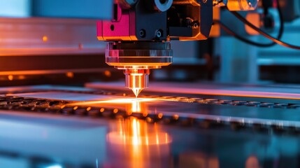 Precision machinery for metal, plastic, and woodwork, showcasing tools like micrometers, CNC machines, and laser cutters.