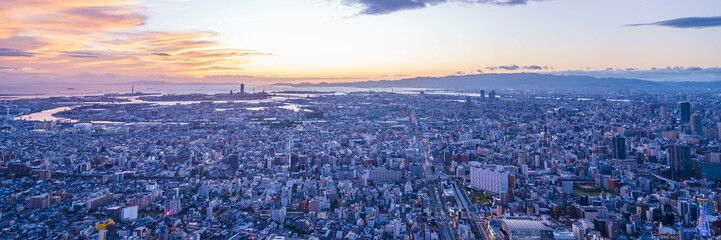 Fototapeta premium 展望台から眺める大阪市の夜景