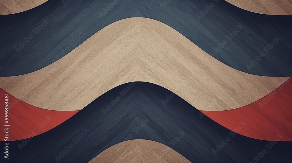 Poster evocative abstract textures minimalist waves and rhythms in two to three bold colors