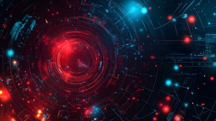 Obraz premium abstract technology communication concept vector background.