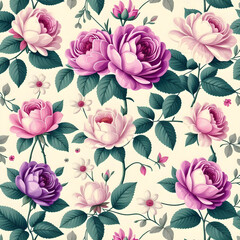vintage wallpaper with flowers