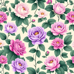 vintage wallpaper with flowers