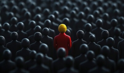 Fototapeta premium Standing Out from the Crowd