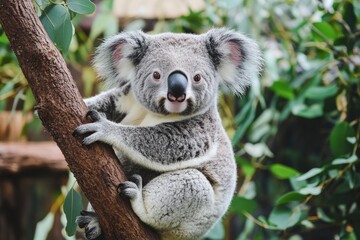 Obraz premium Photogenic Koala looking at the camera ,generative ai
