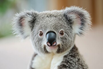 Obraz premium Photogenic Koala looking at the camera ,generative ai