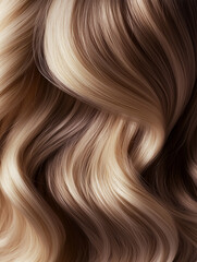 Fototapeta premium Capelli. Parrucchiere da donna. Capelli ondulati.