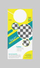 Travel Door Hanger Template Design