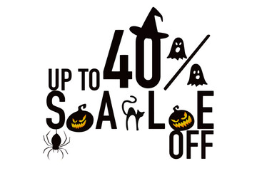 discount halloween vector . 