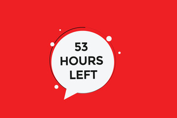 53 hours left, icon, stile, timer, countdown, clock, time,  background, template, 53 hours left, countdown, sticker, left banner, business, sale, label button
